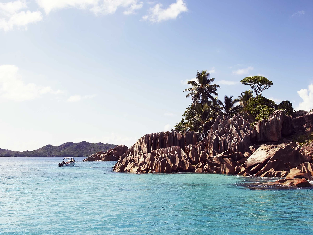 Plage, Raffles Seychelles, Praslin, Seychelles