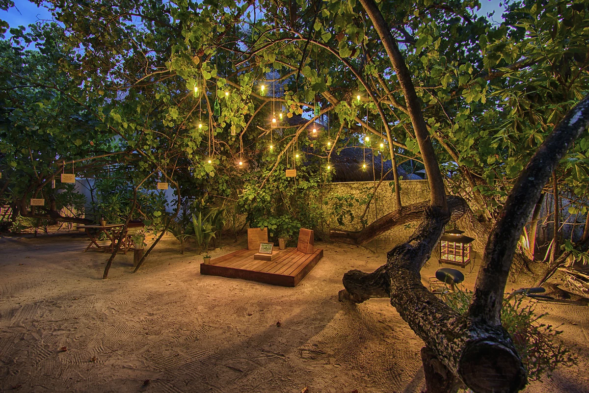 Jardin, Constance Halaveli, Atoll d'Ari, Maldives