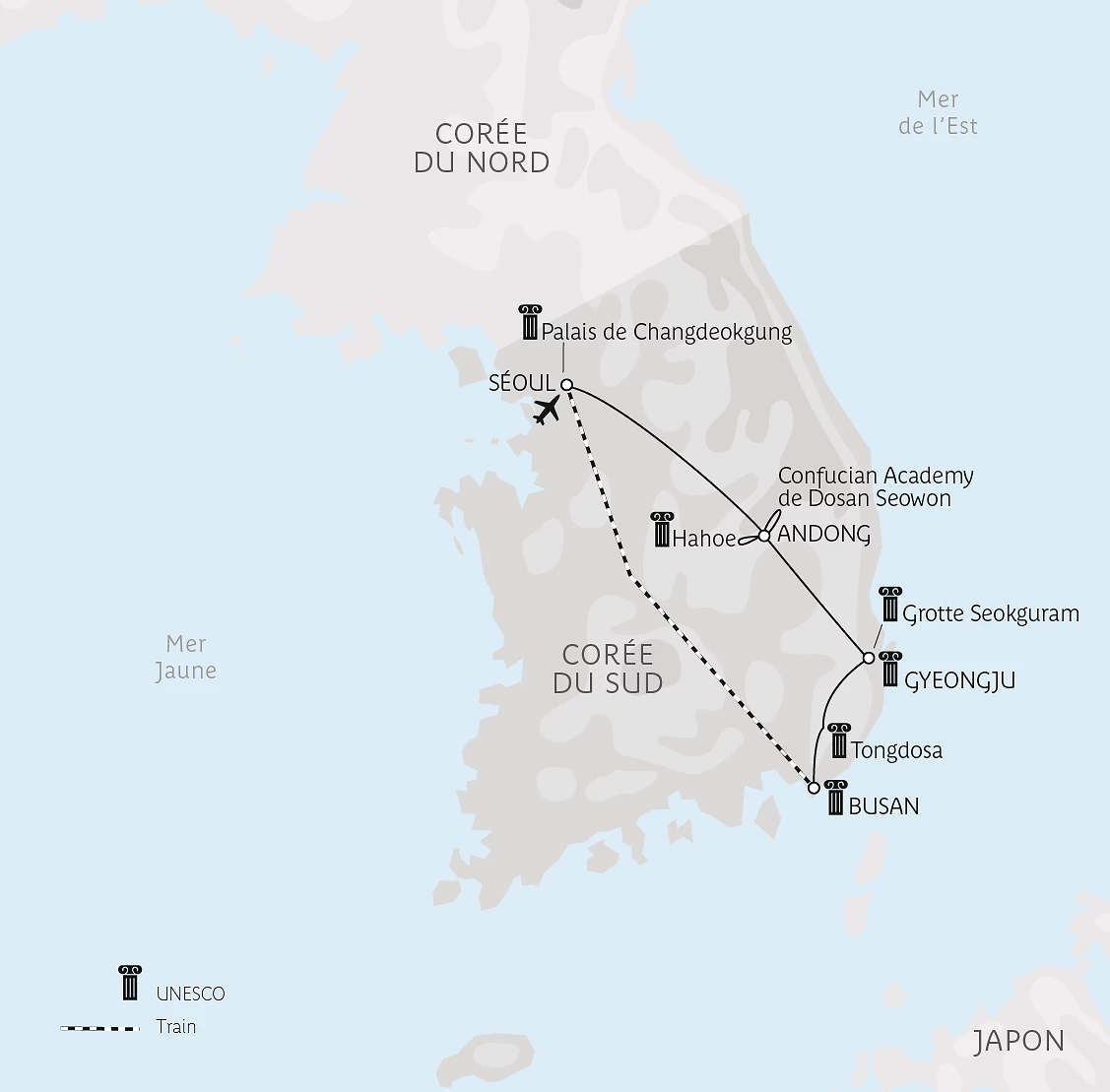 Carte Au pays du matin calme en privé