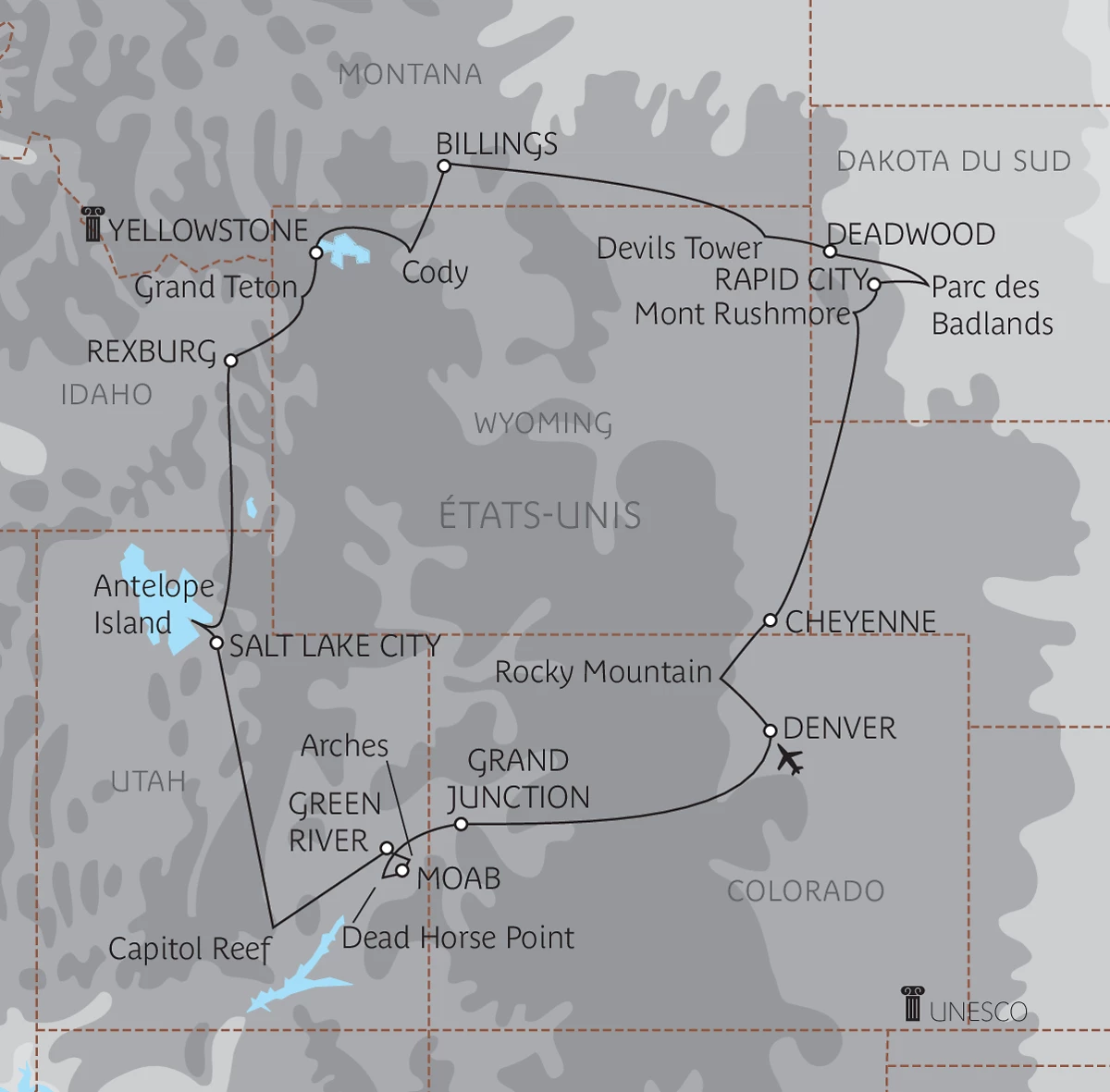 Carte L’Ouest sauvage