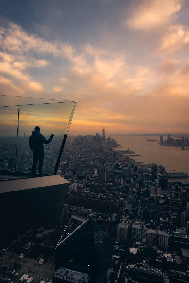 Vue depuis The Edge, New York, état de New York