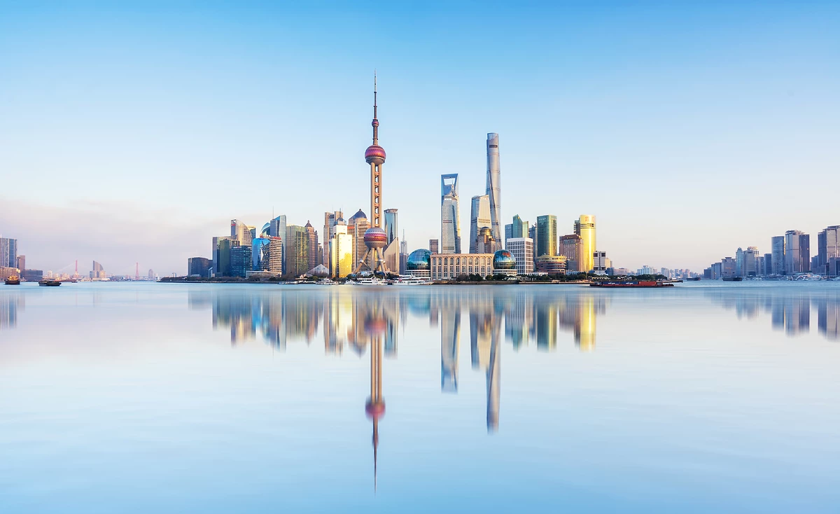 Skyline de Shanghai depuis la mer, Chine