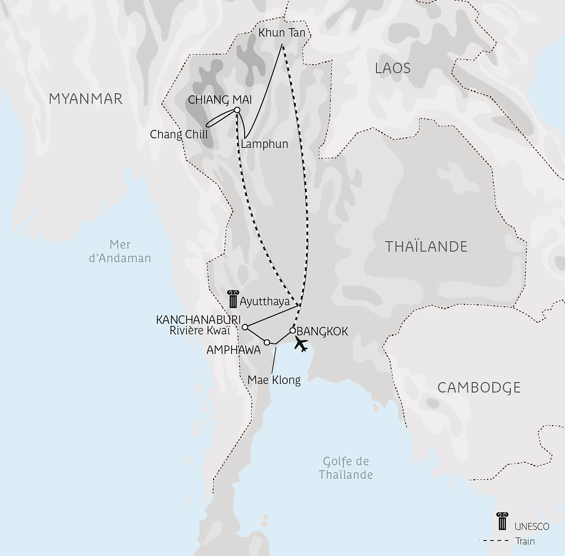 Carte Immersion en Thaïlande authentique