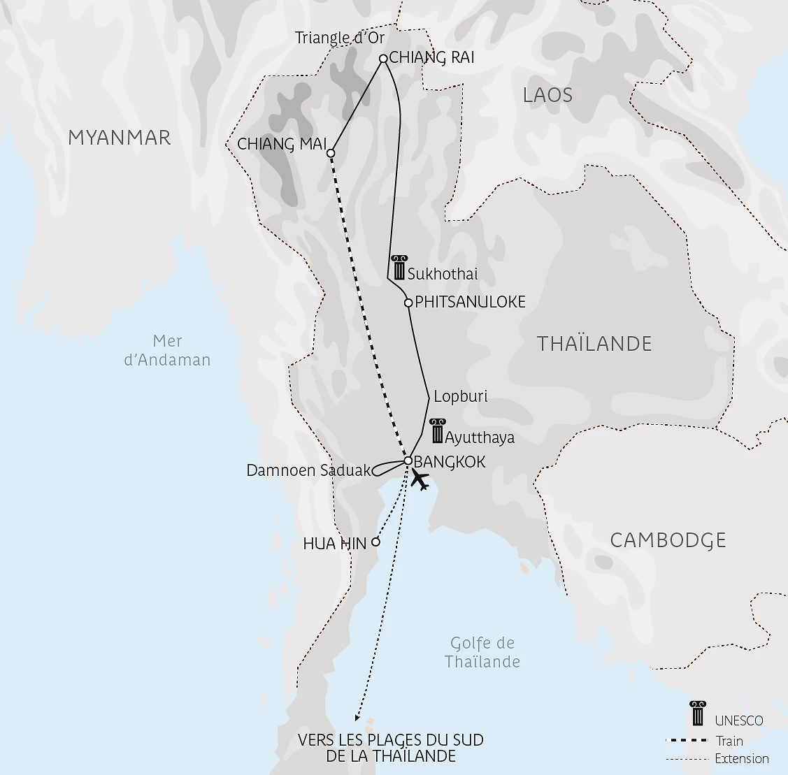 Carte Voyage au cœur de l&rsquo;âme thaïe