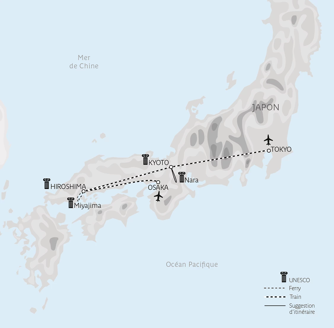 Carte Voyage dans le temps au pays du Soleil-Levant