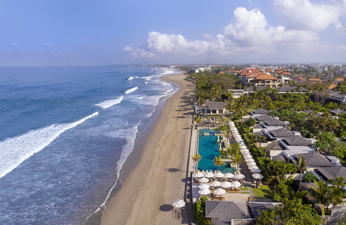Vue aérienne, The Seminyak Beach Resort & Spa, Bali, Indonésie