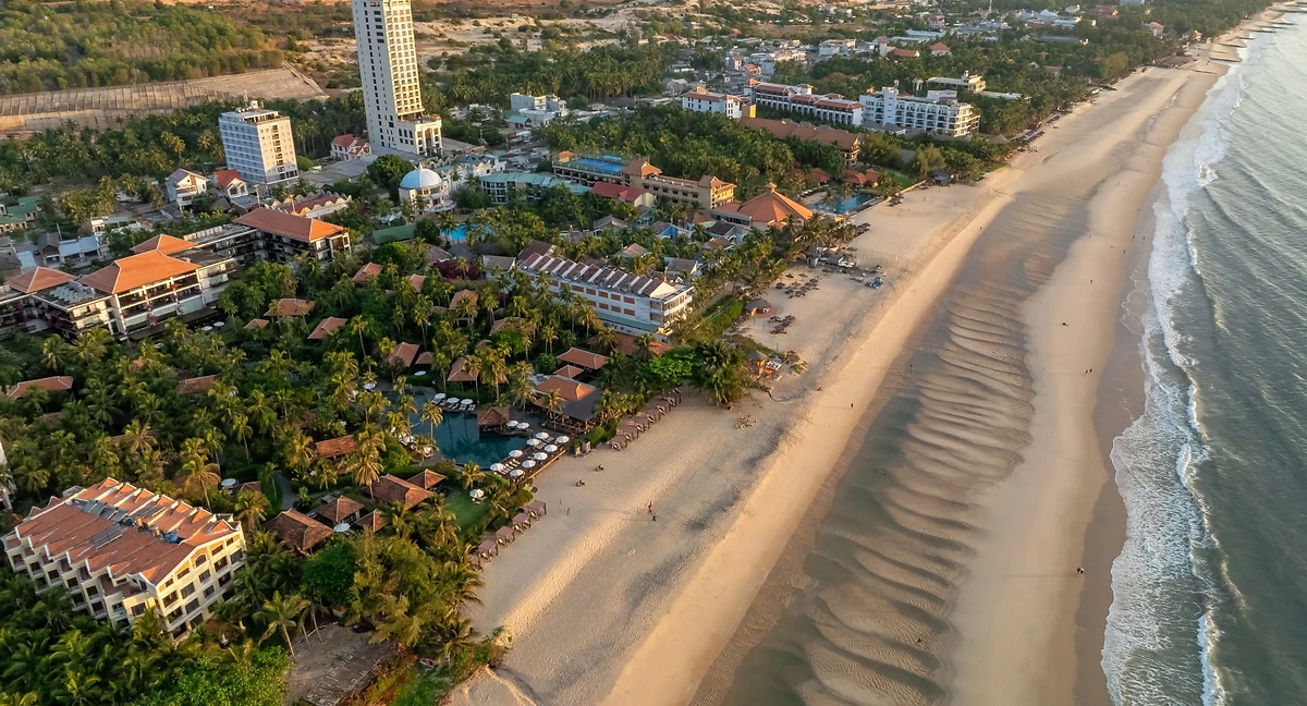 Vue aérienne, Anantara Mui Ne Resort, Mui Ne, Viêtnam