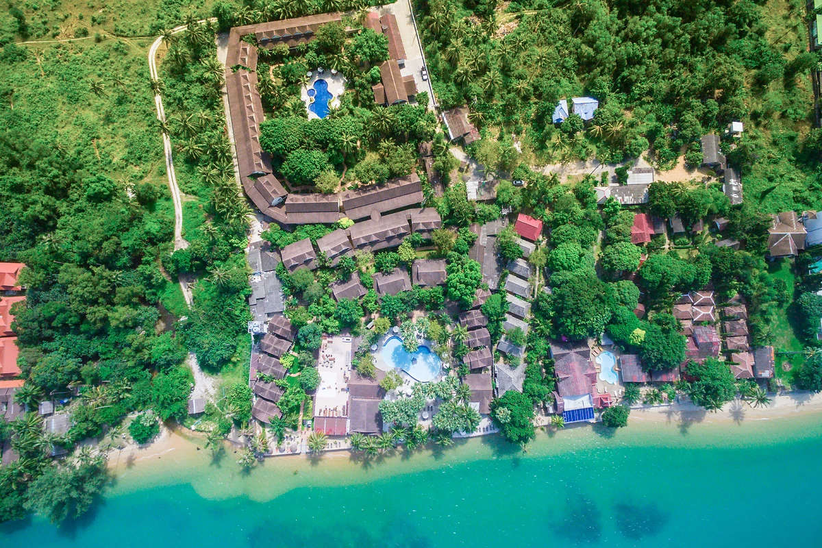 Vue aérienne, Paradise Beach Resort, Koh Samui, Thaïlande