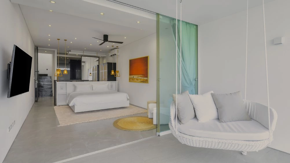 Chambre et terrasse, Villa 3 chambres - Koh Samui, Thaïlande