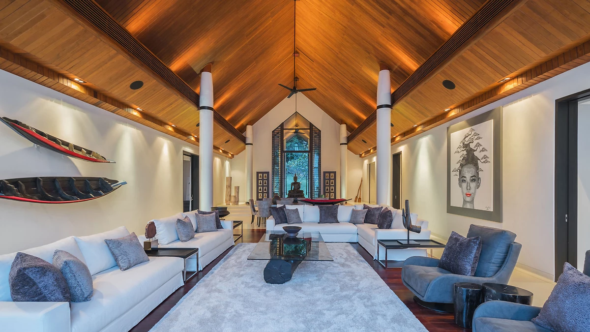 Salon, Villa 5 chambres - Phuket, Thaïlande