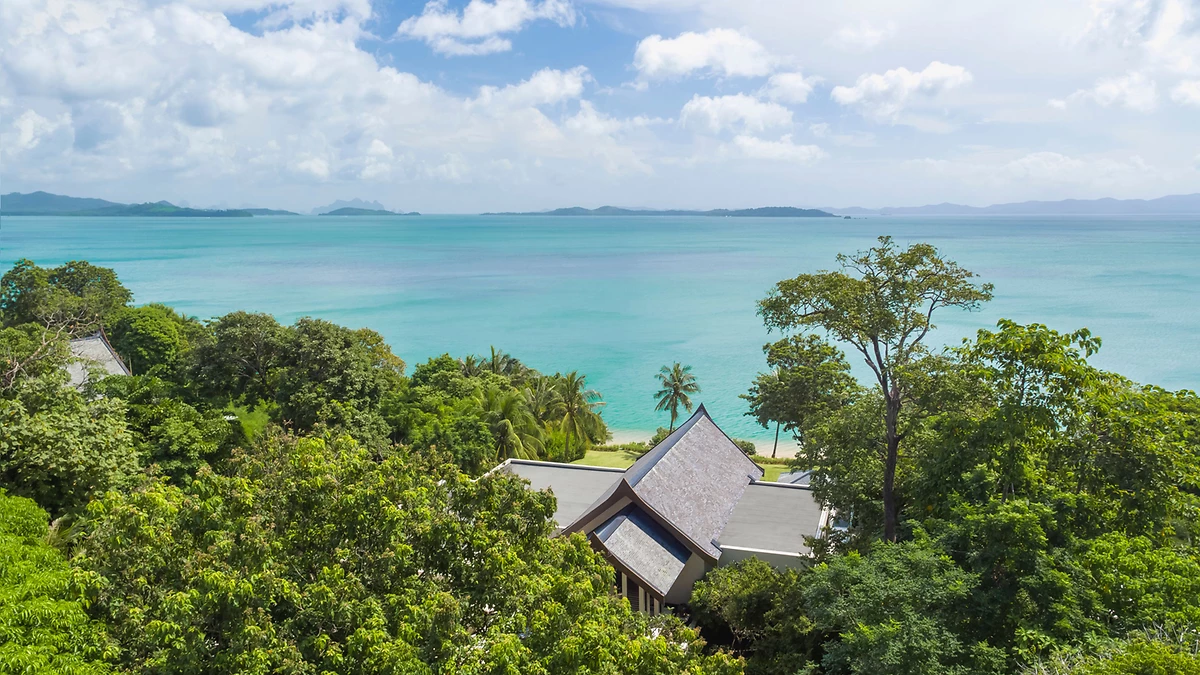 Vue aérienne de la villa, Villa 5 chambres - Phuket, Thaïlande