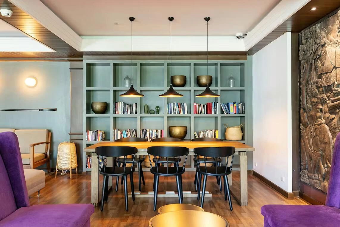 Bibliothèque, Kamala Beach Resort, Phuket, Thaïlande