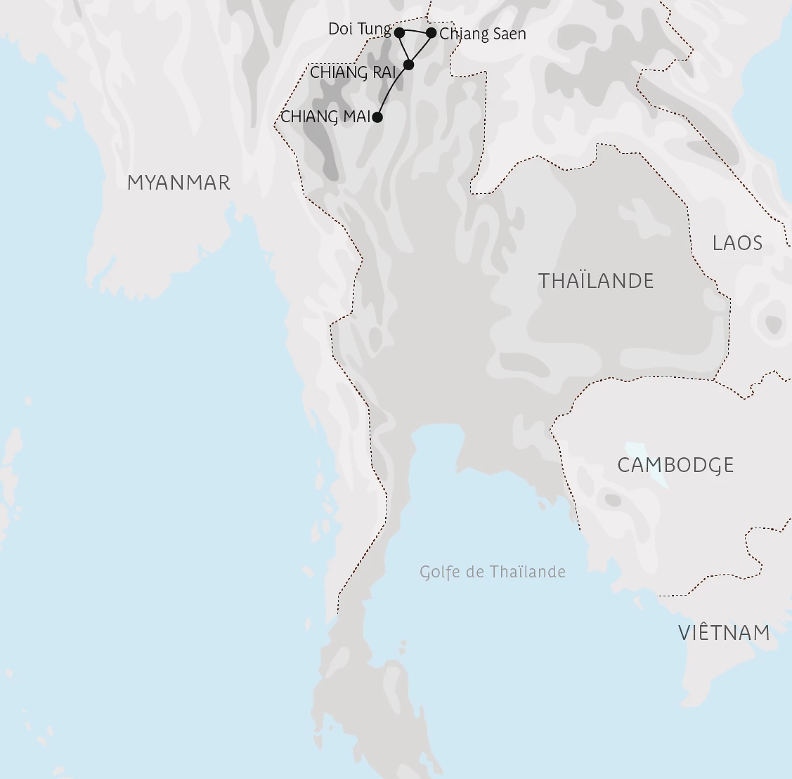 Carte Triangle d&rsquo;Or