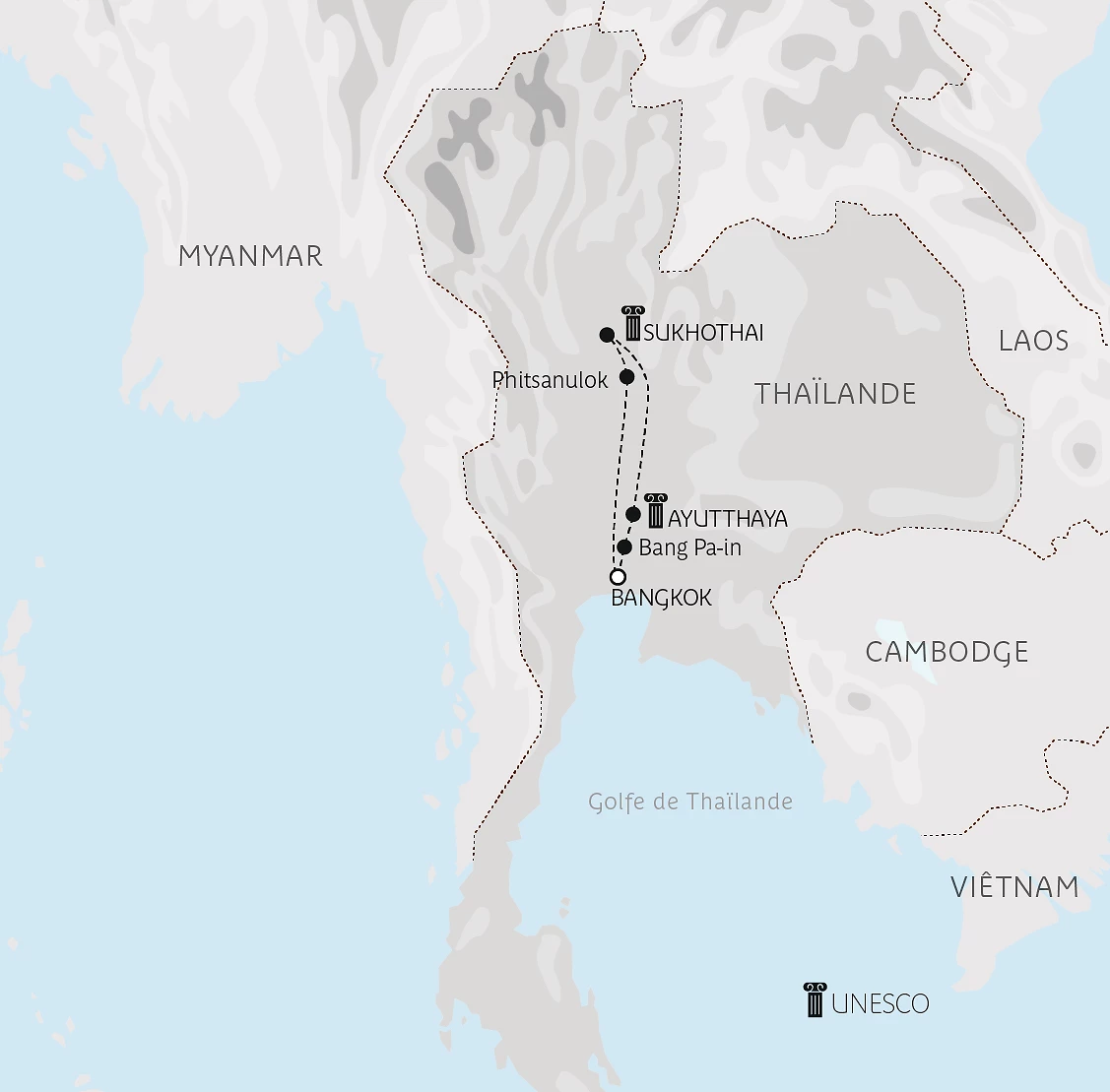Carte Capitales royales