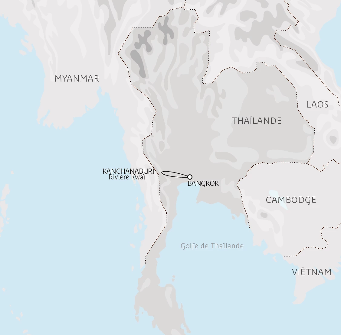 Carte Rivière Kwaï