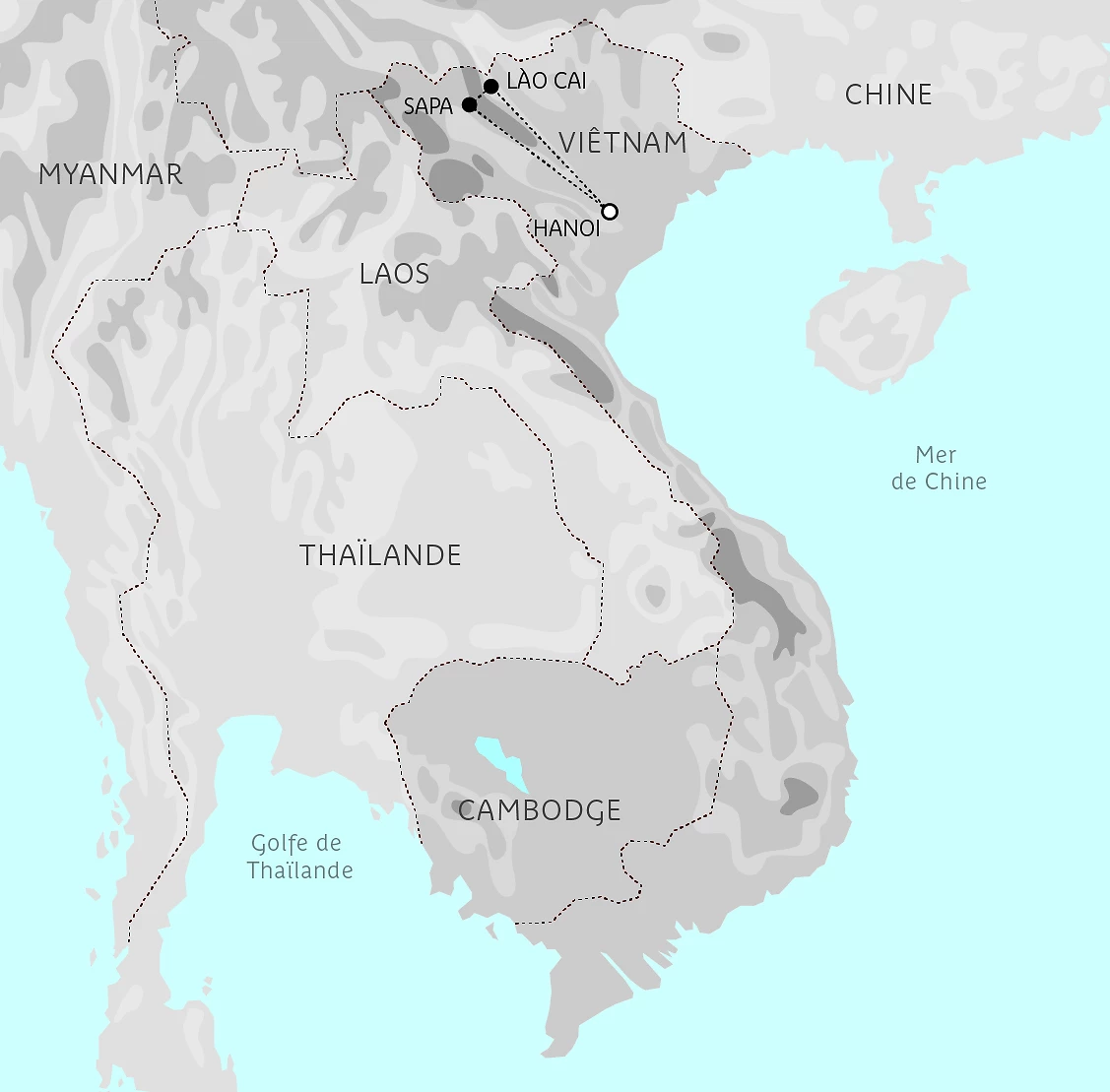 Carte Région de Sapa