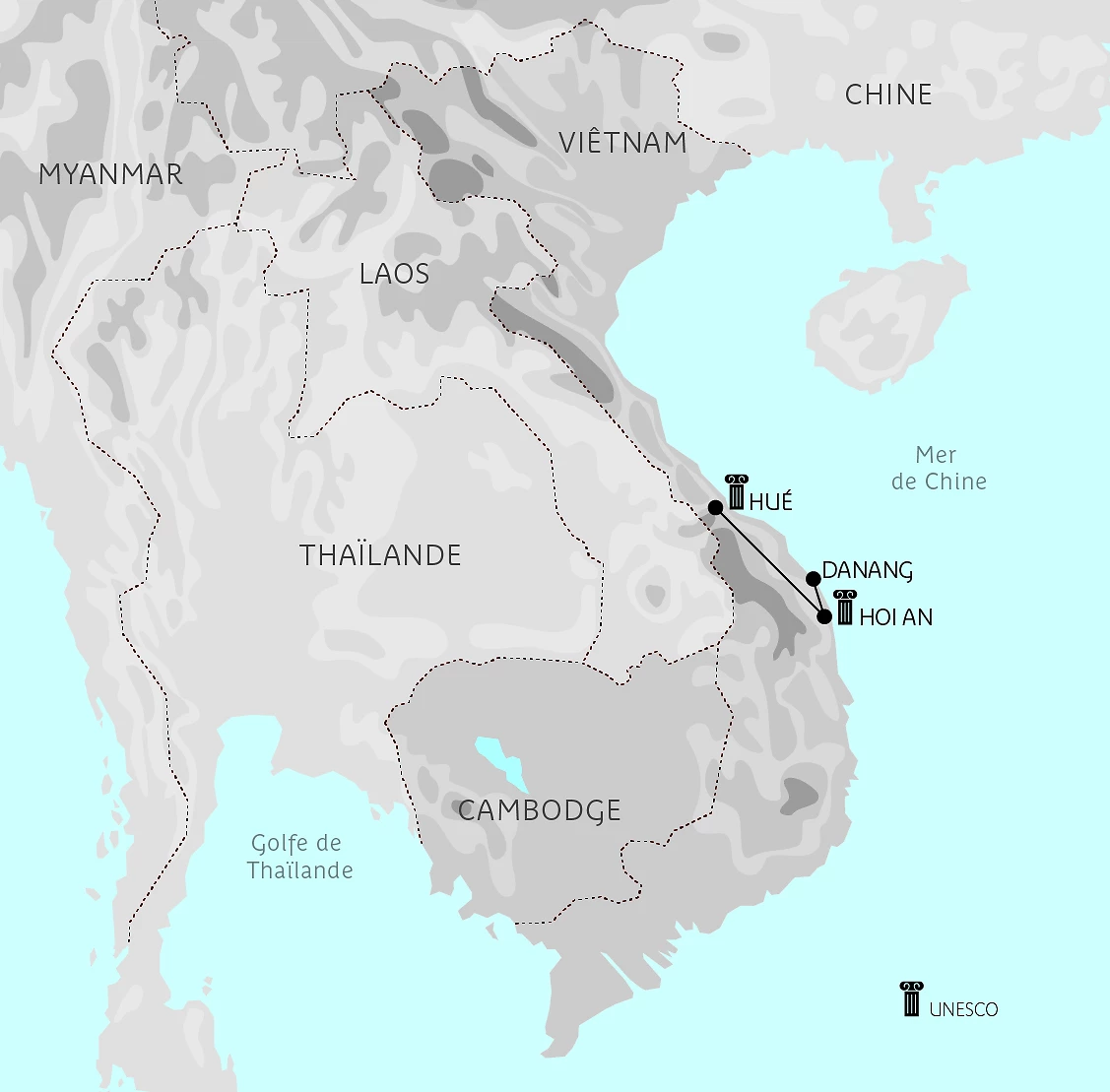 Carte Hué & Hoi An