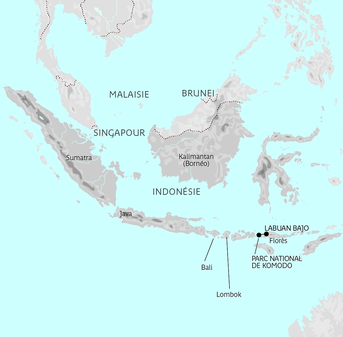 Carte Florès & Komodo
