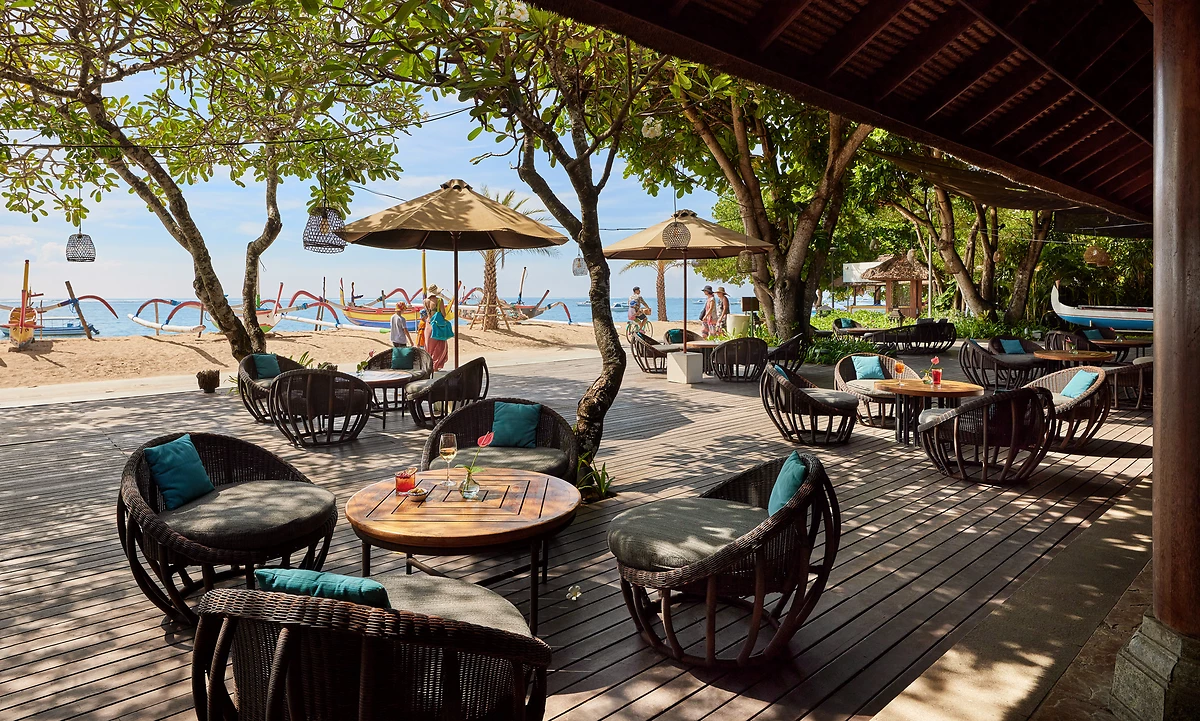 Terrasse du bar Pizzaria, Hyatt Regency Bali, Indonésie
