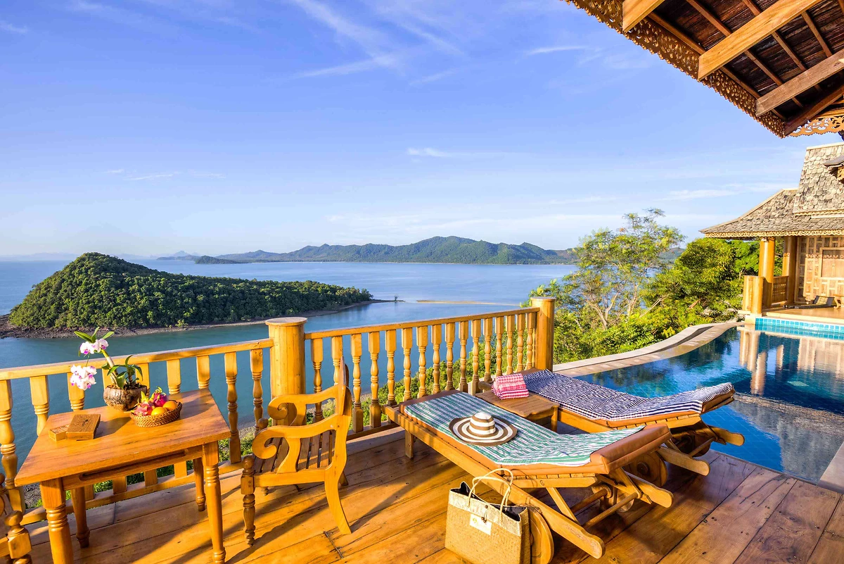 Terrasse avec piscine, Santhiya Koh Yao Yai Resort & Spa, Koh Yao Yai, Thaïlande