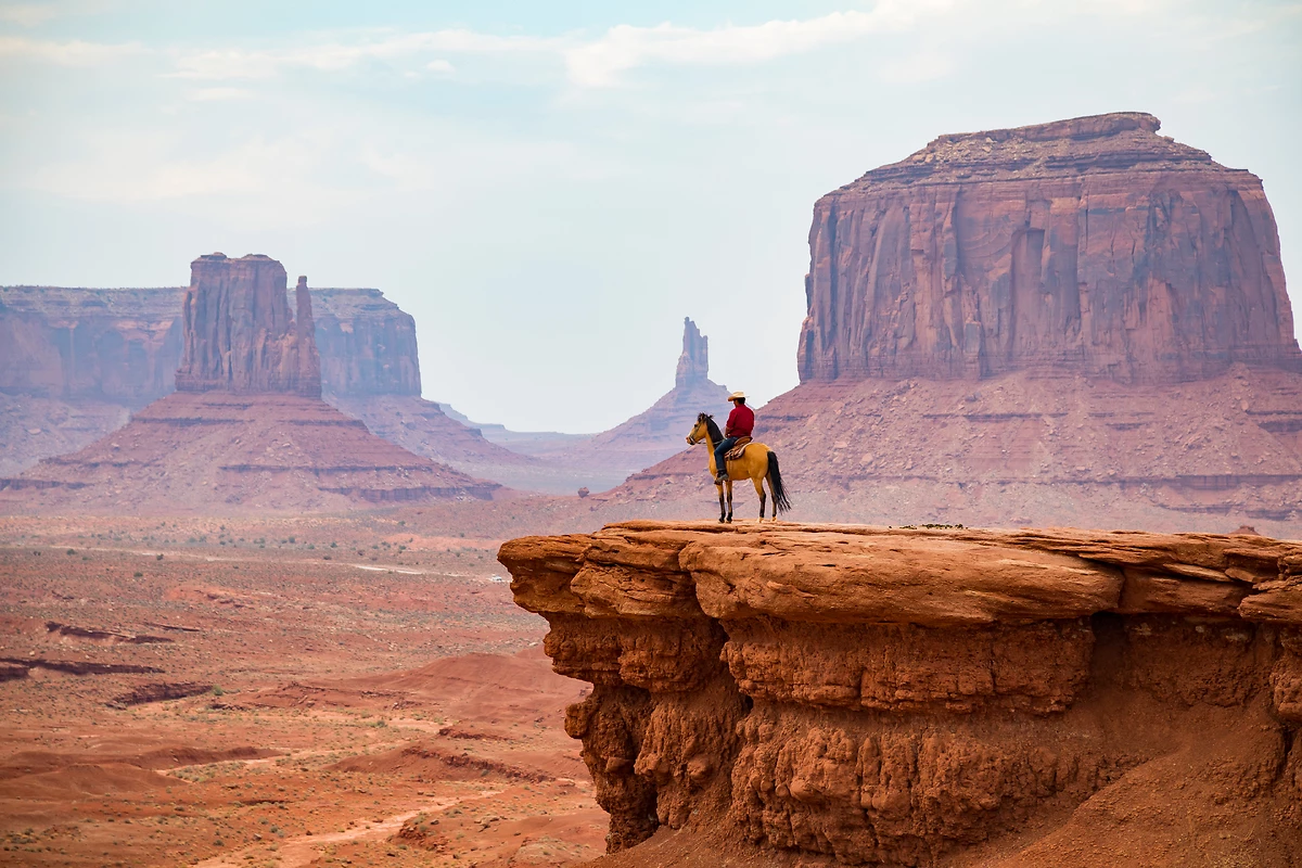 Homme à cheval, Monument Valley, Utah