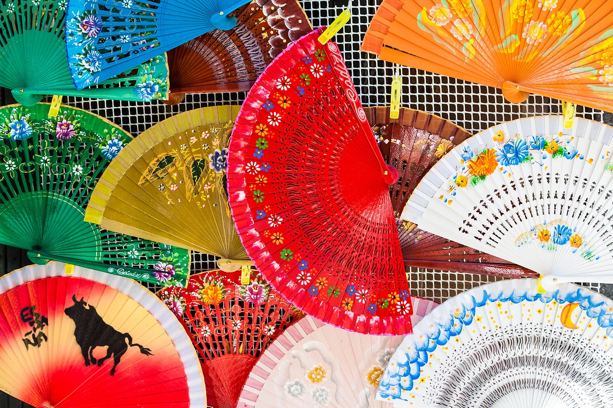 Éventails traditionnels, Andalousie, Espagne