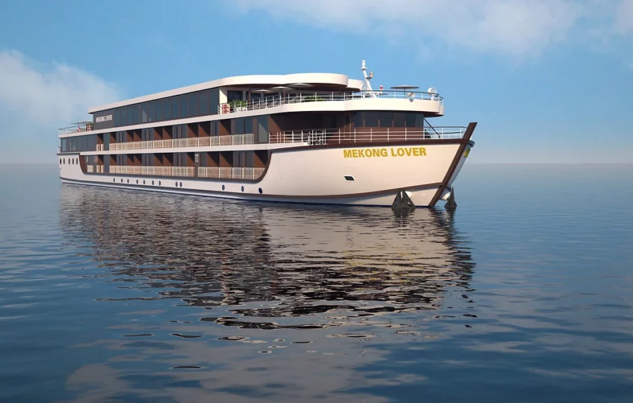 Vue extérieure du bateau, R/V Mekong Romance