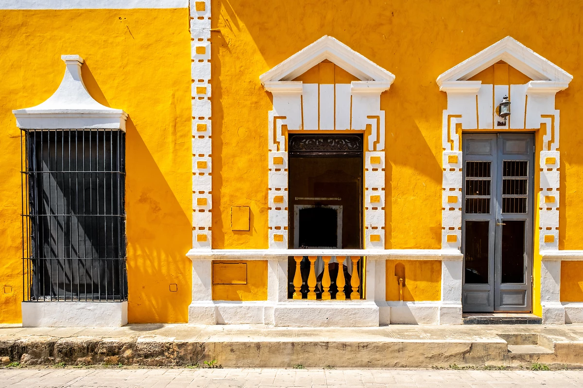 Maison colorée, Izamal, Yucatan