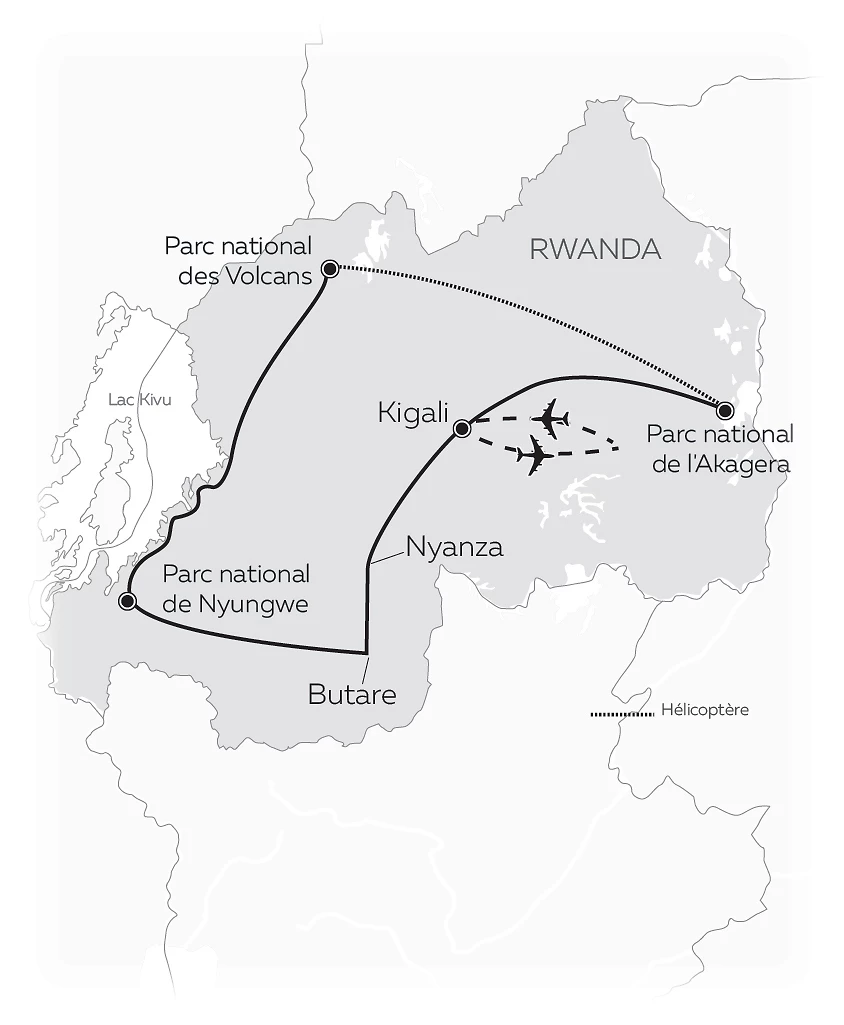 Carte Couleur Rwanda