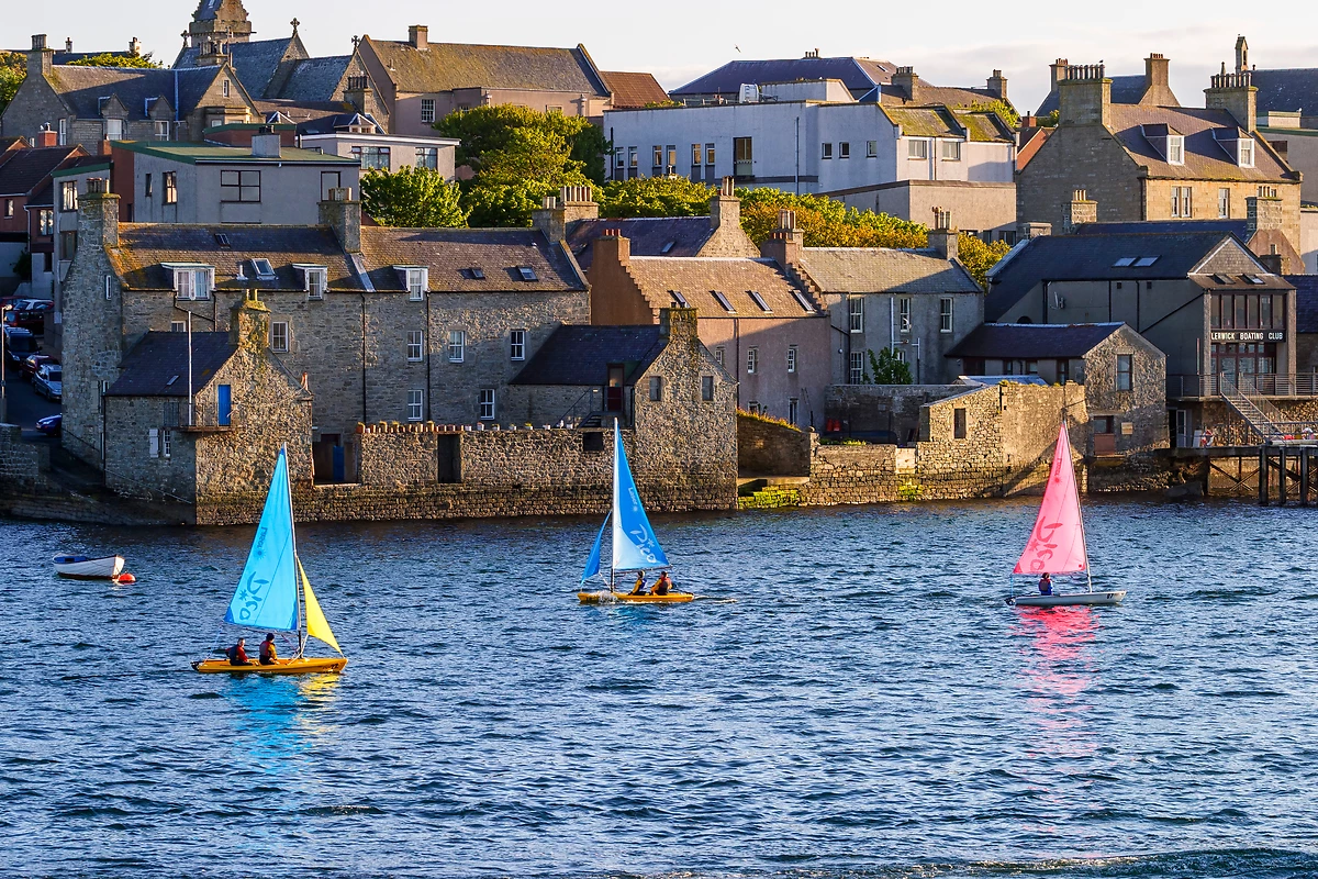 Vue de Lerwick, Écosse