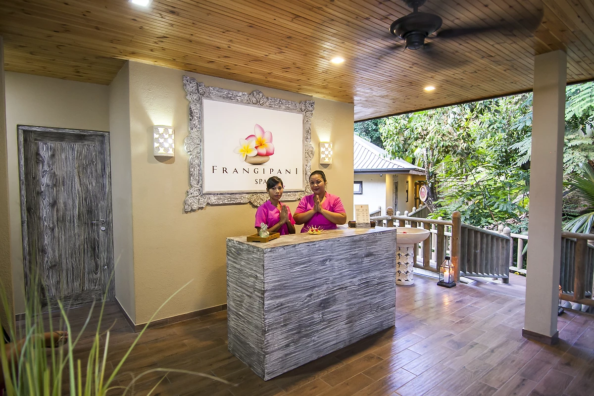 Accueil, Frangipani Spa, Valmer Resort, Seychelles