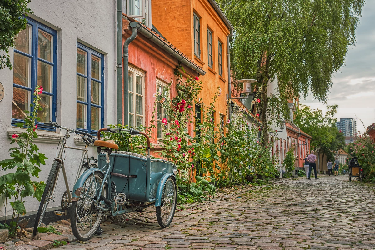 Rue pavée, Aarhus, Danemark