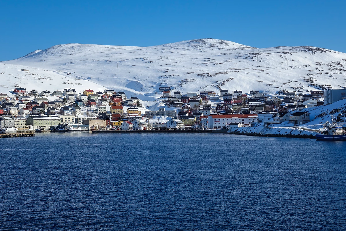 Honningsvåg en hiver, Norvège