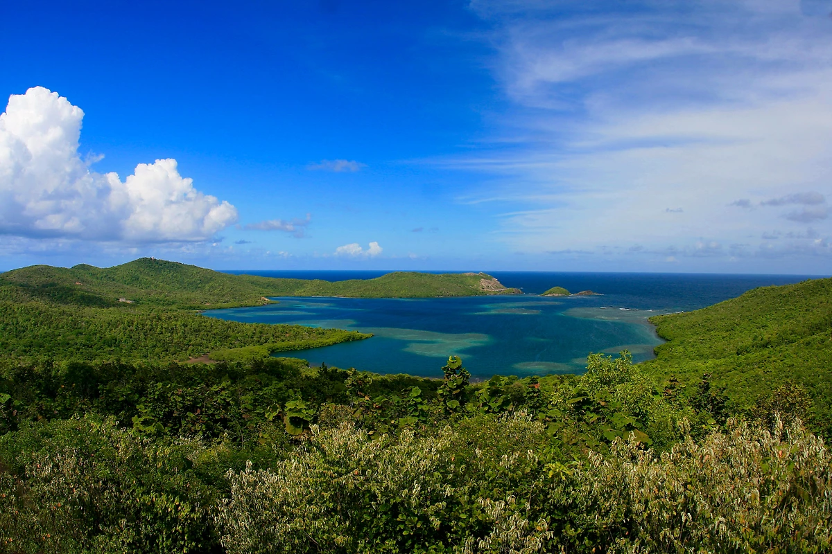 Vue aérienne de l'île, French Coco Luxury Boutique Hotel, Martinique
