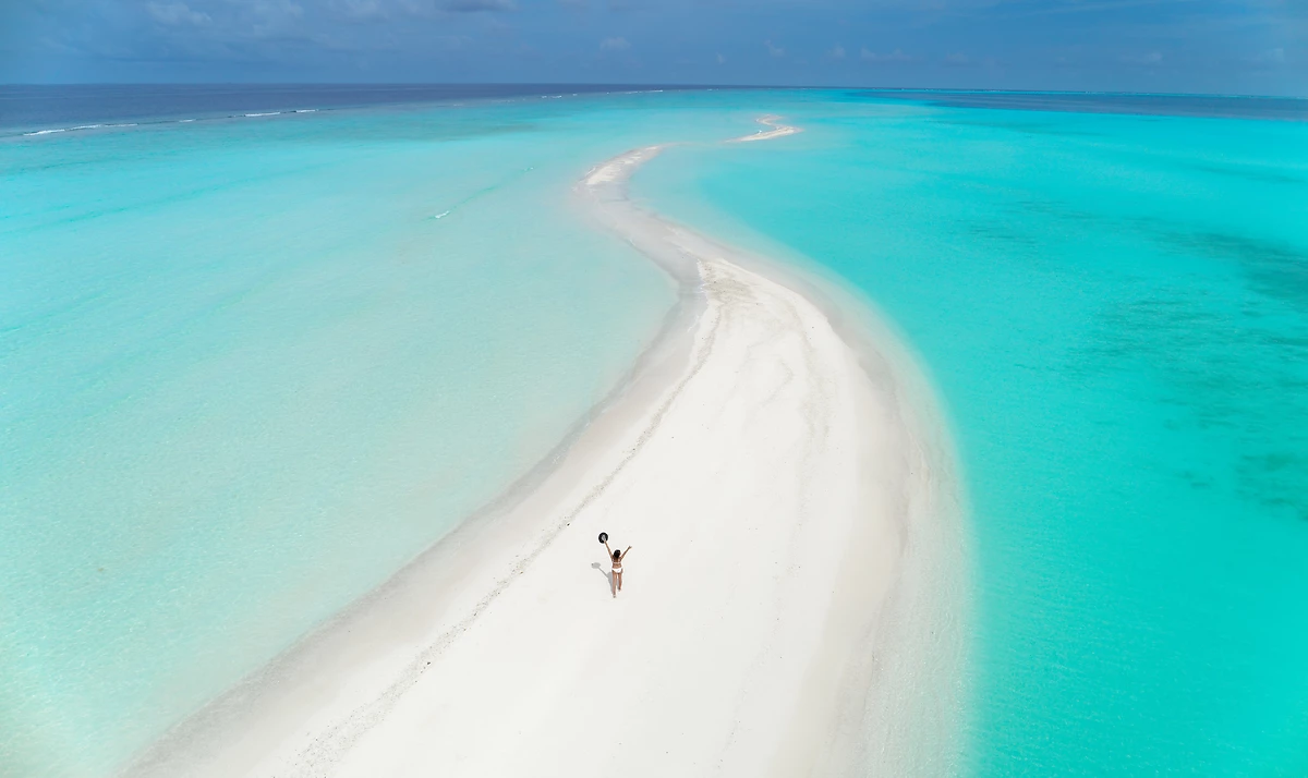 Plage de l'hôtel, Kuramathi Maldives