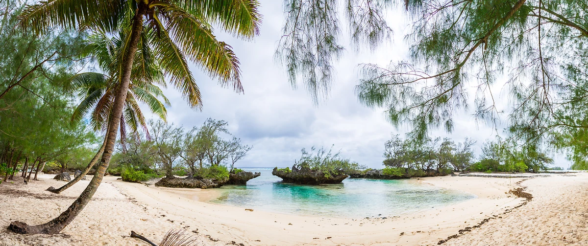Plage de l'île Rimatara, Polynésie Française