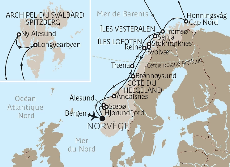 Carte La ligne du Spitzberg
