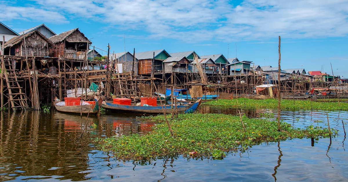 Village flottant du lac Tonle Sap, Cambodge