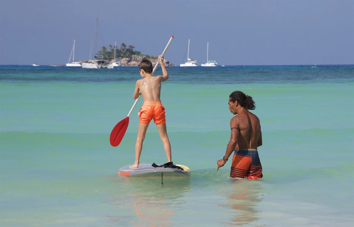 Stand-up paddle, Paradise Sun, Seychelles