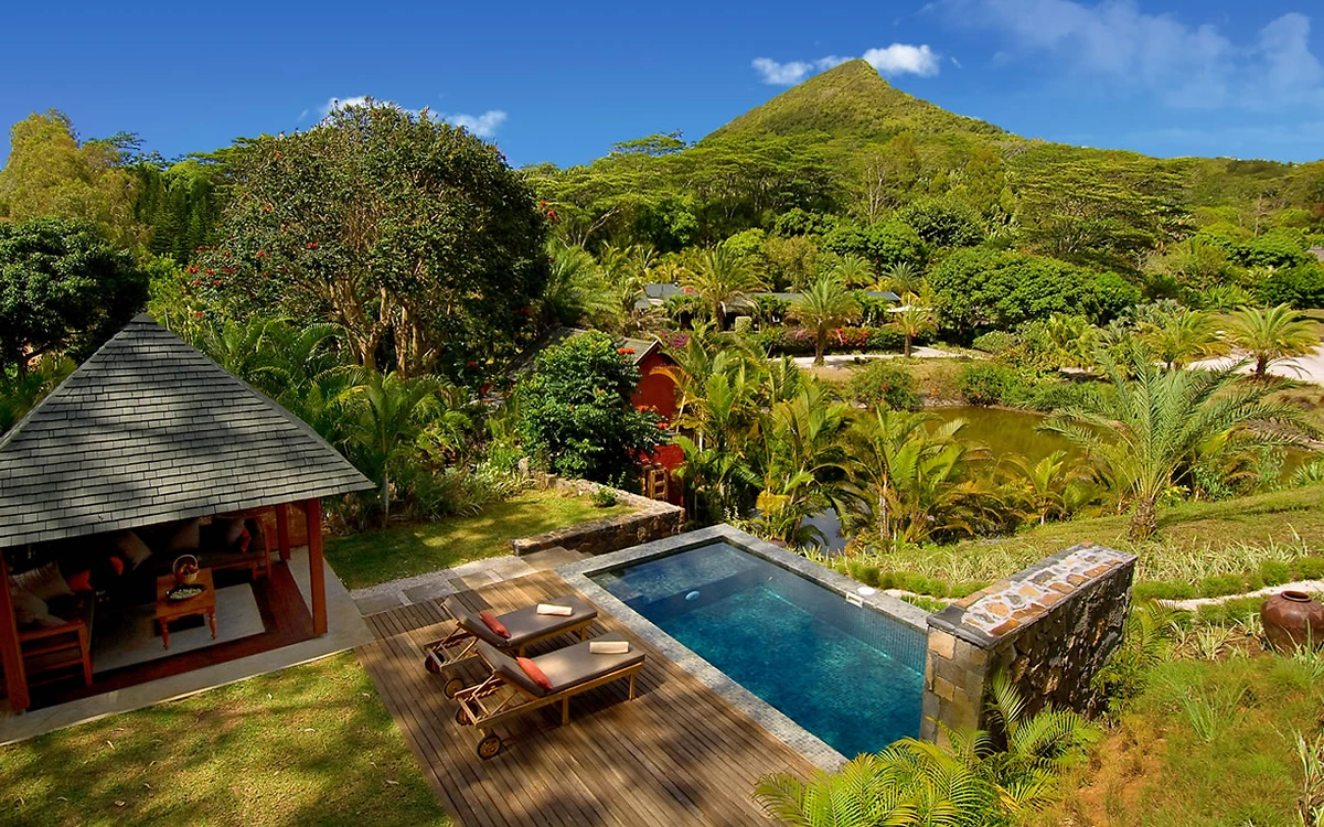 Vue aérienne, Lakaz Chamarel Exclusive Lodge, Chamarel, Maurice
