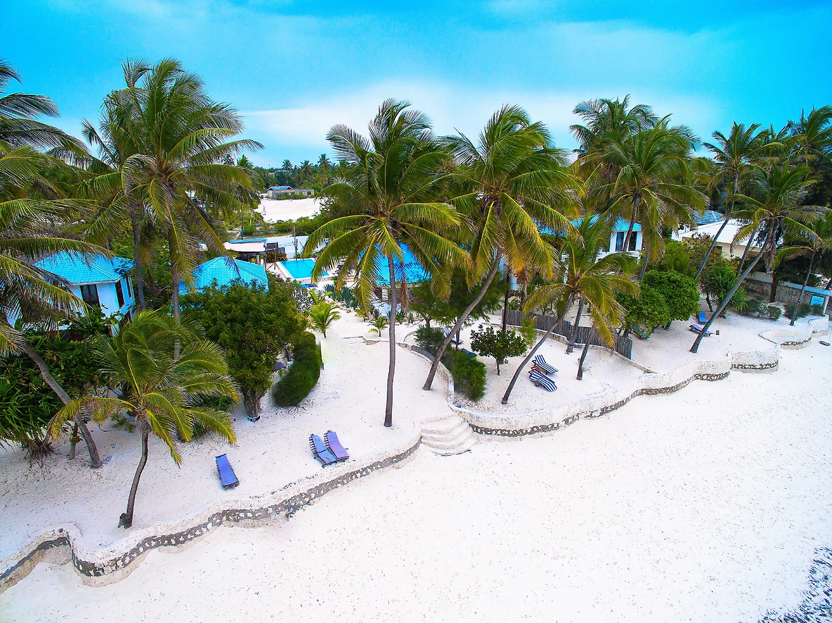 Vue aérienne, plage, Indigo Beach, Zanzibar