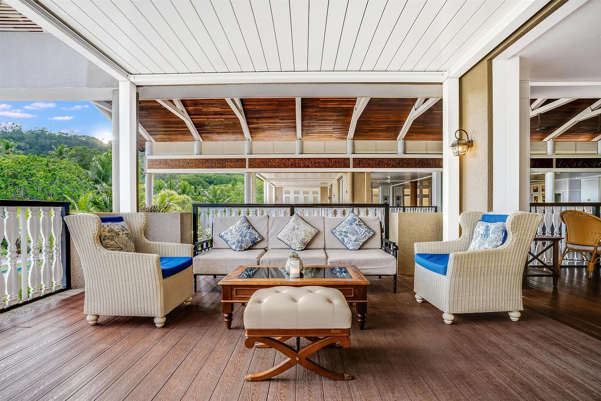 Terrasse, Planters Lounge & Bar, Kempinski Seychelles Resort Baie Lazare, Seychelles
