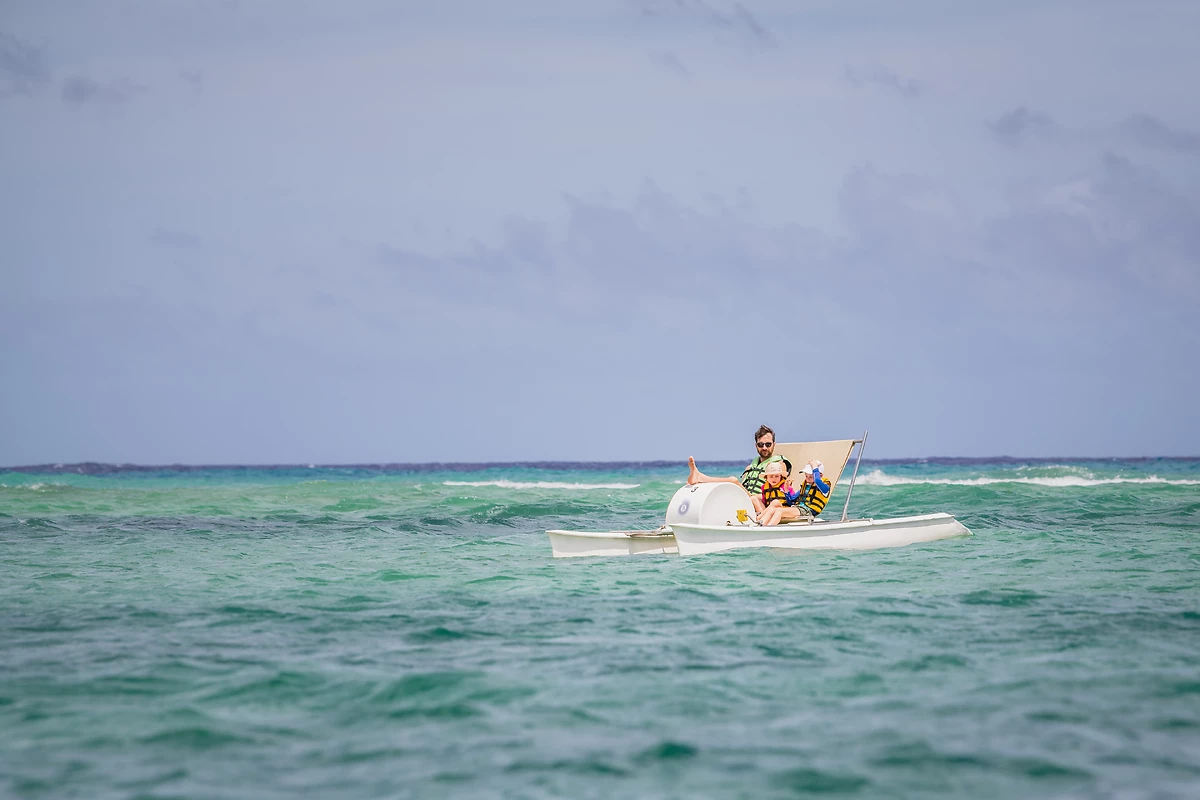 Bateau à pédales, Victoria Beachcomber Resort & Spa, Île Maurice