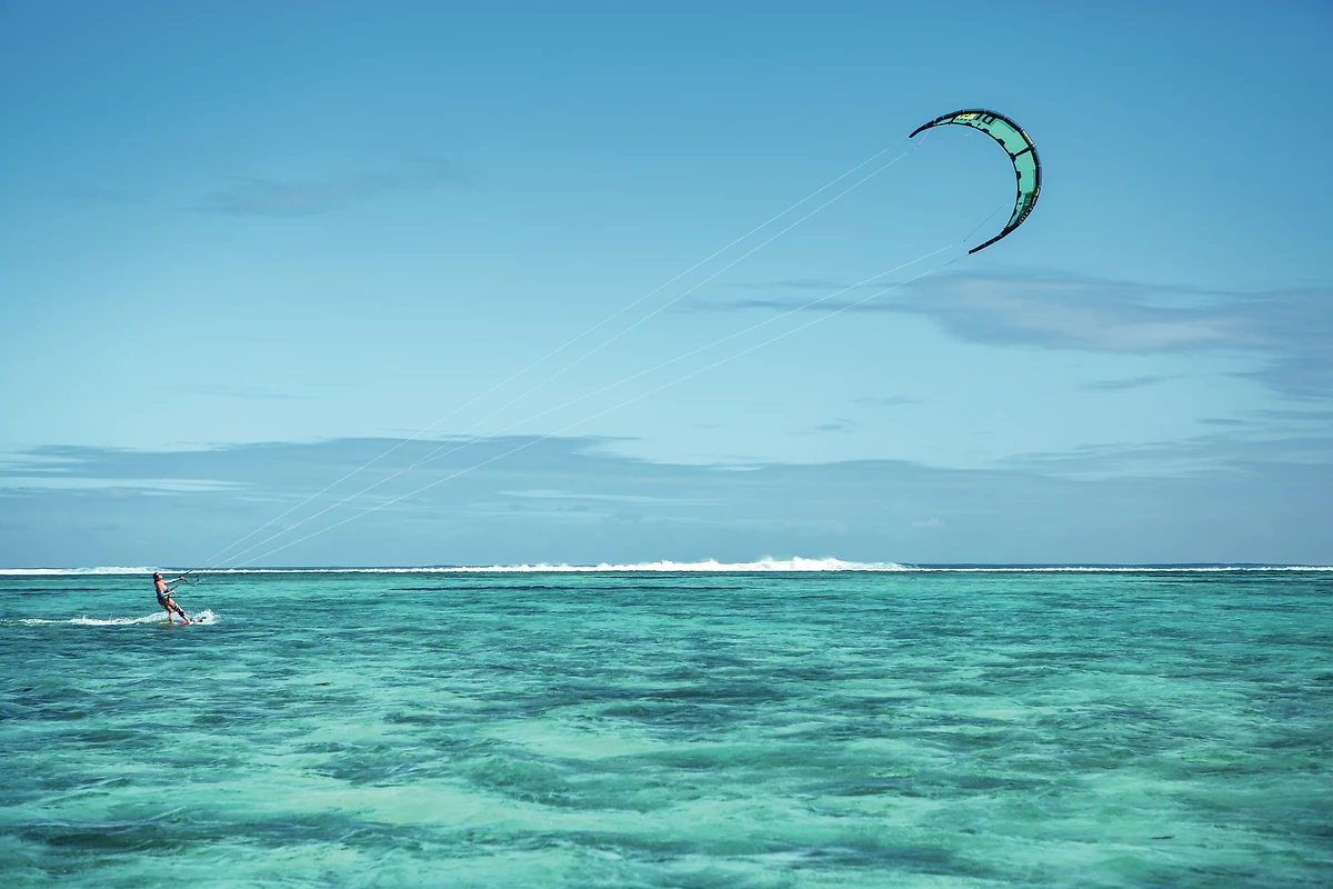 Kitesurf, Dinarobin Beachcomber Golf Resort & Spa, Île Maurice