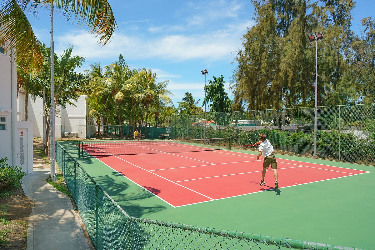 Cours de tennis, Hôtel Coin de Mire Attitude, Maurice