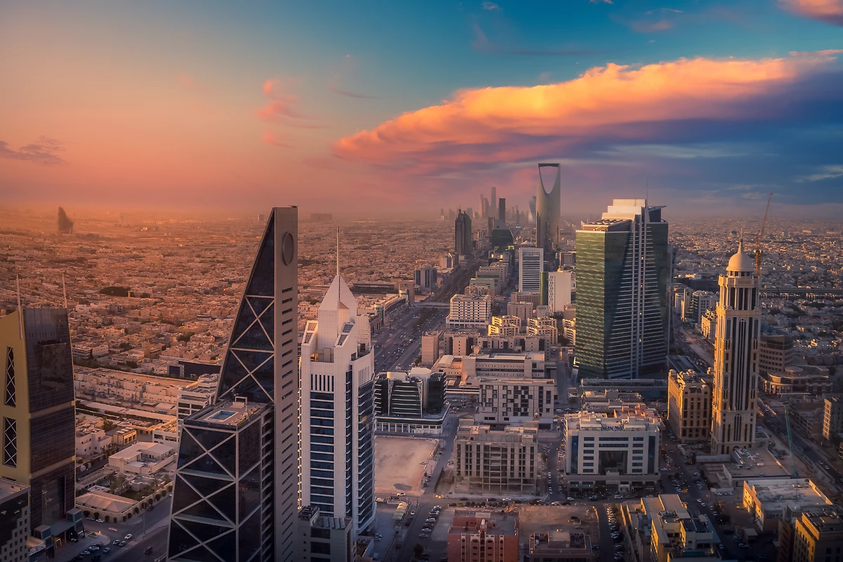 Vue aérienne, Riyadh, Arabie Saoudite