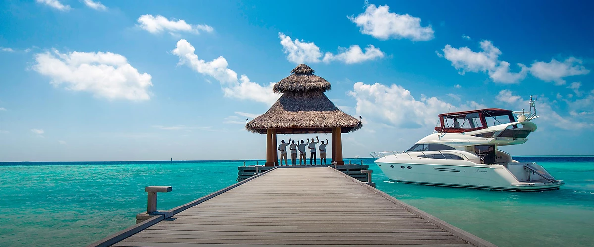 Ponton, Baros Maldives, atoll de Malé, Maldives