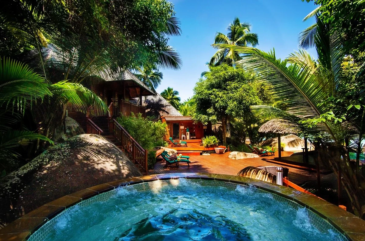 Bain à remous, eforea Spa, Hilton Seychelles Labriz Resort & Spa, Seychelles
