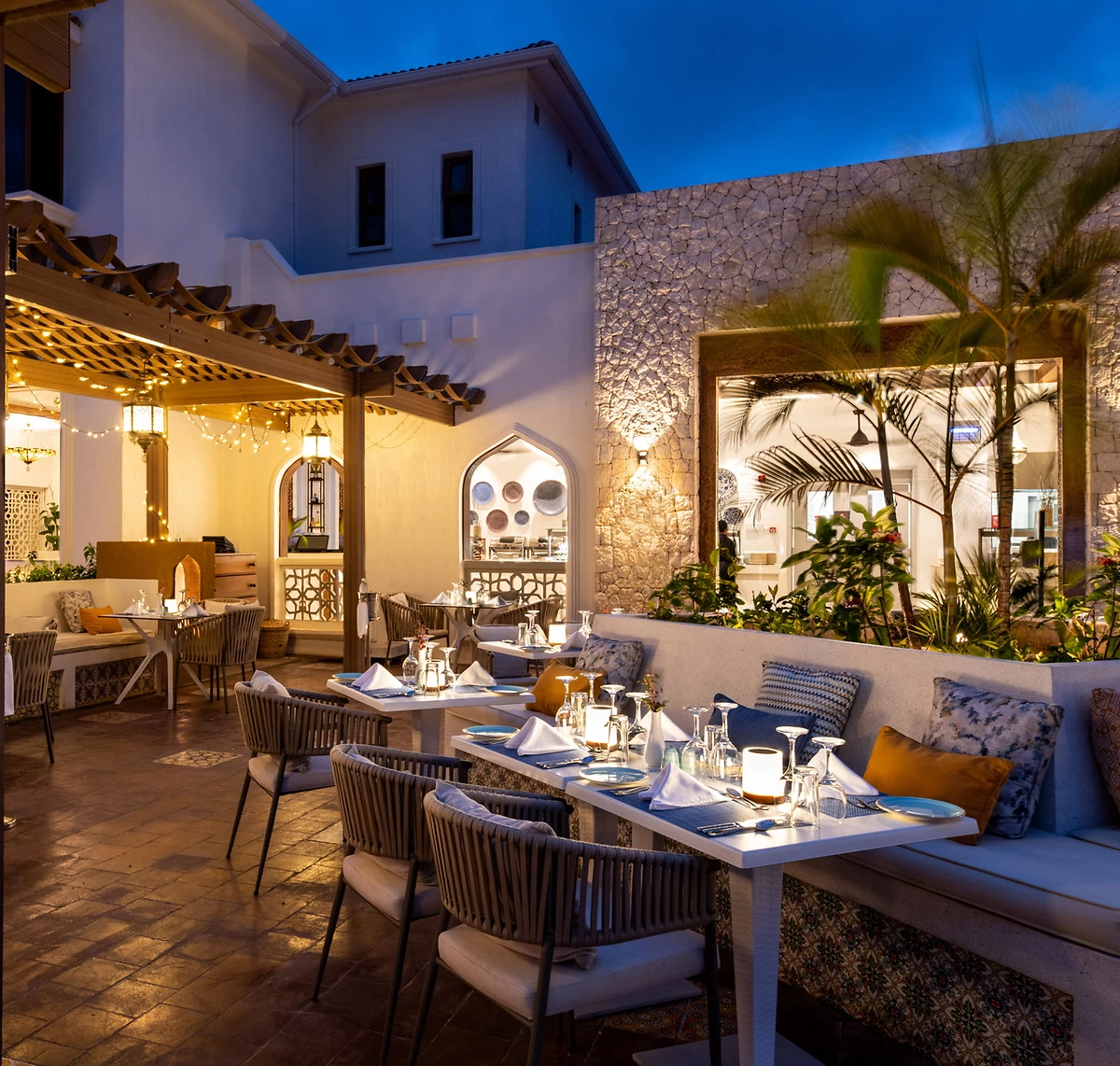 Terrasse, The Beach, Restaurant, LUX* Marijani, Zanzibar, Tanzanie