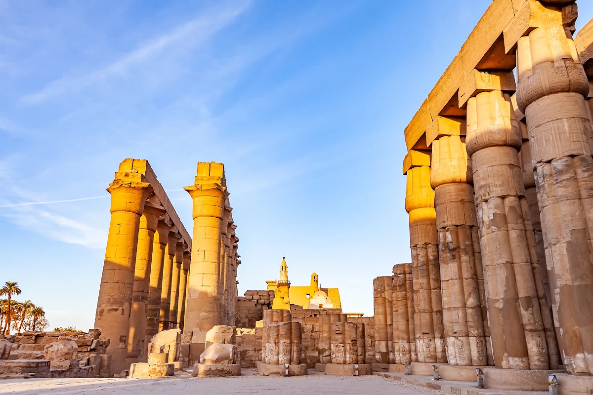 Entrée du temple d'Amon de l'Opet, Louxor, Égypte